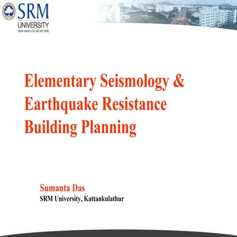 Earthquake Resistance planning