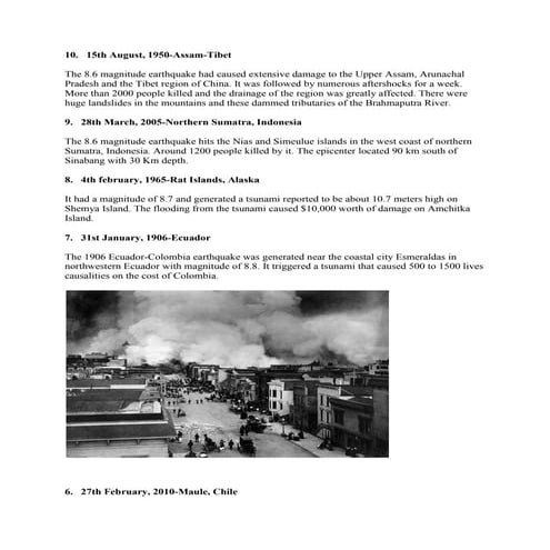 Historical earthquake | DOCX