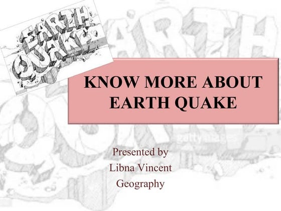 Causes and Effects of Earthquakes | PPT