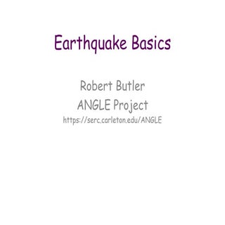 Earthquake Basics Presentation