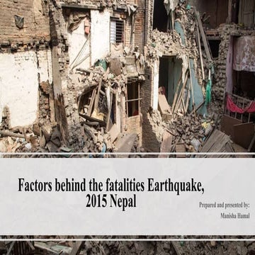 Earthquake in Nepal 2015