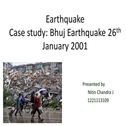 Earthquake case study