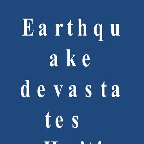 Devastates   Haiti