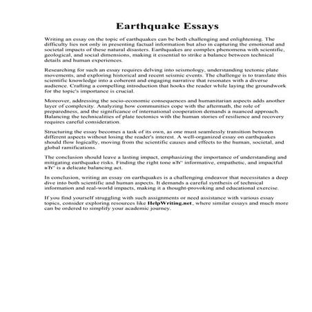 Earthquake Essays.pdf