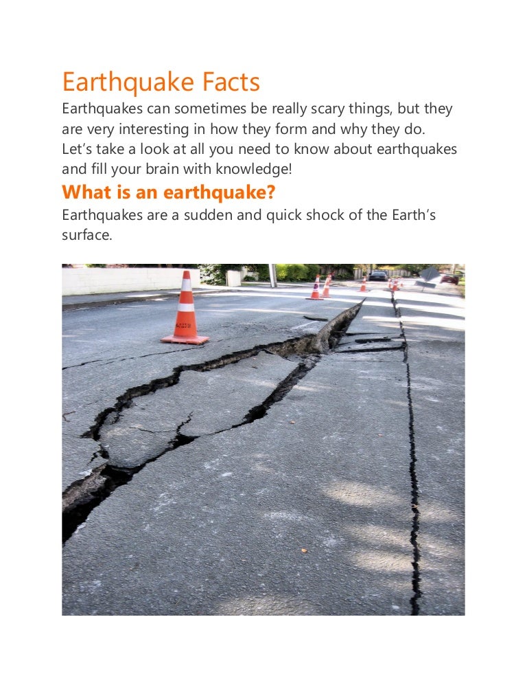 Earthquake Facts