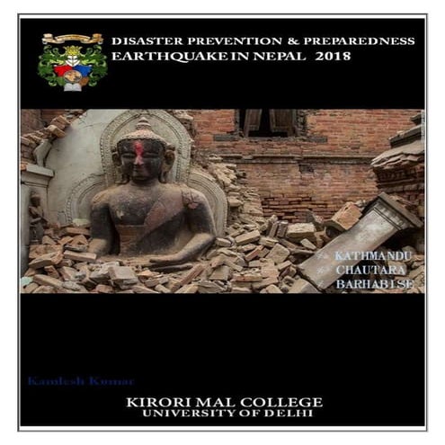 Disaster Prevention & Preparedness: Earthquake in Nepal