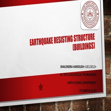Earthquake resisting structure (buildings) final