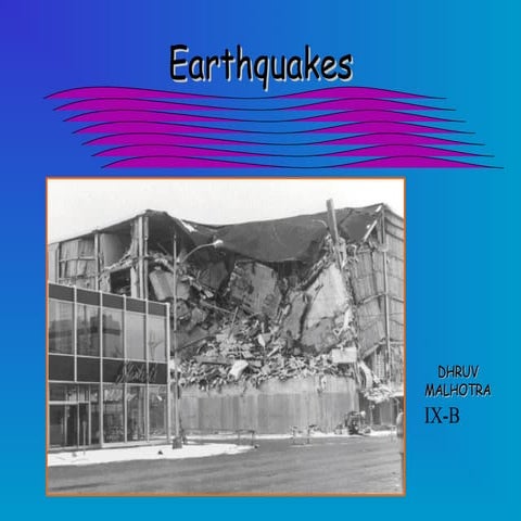Earthquakes