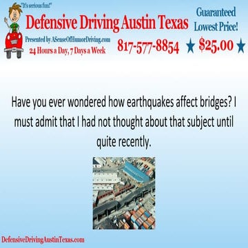 Earthquakes & Bridges