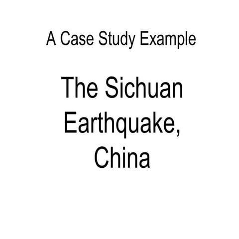 Earthquake template  china