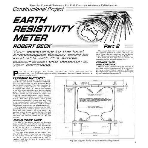 Earth resistivity meter part 1b [robert beck]
