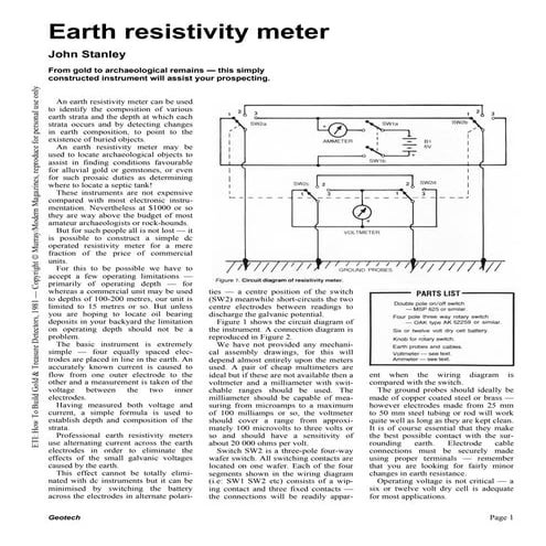 Earth resistivity meter part 2 [john m. stanley]