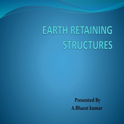 Earth retaining structures