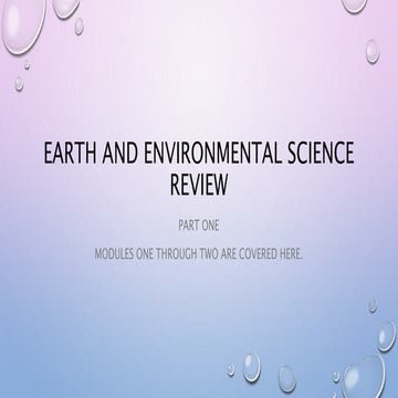 Earth science mod 1 and 2 review | PPT