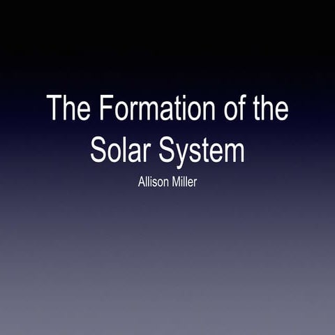 Earth's formation ppt