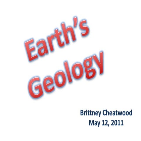 Earth’s geology