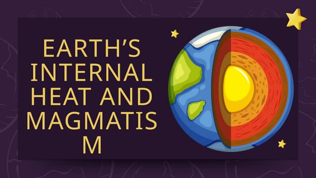 EARTH'S INTERNAL HEAT AND ITS TYPES: PRIMORDIAL AND RADIOGENIC HEAT.pptx