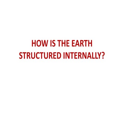 Earth's internal structure