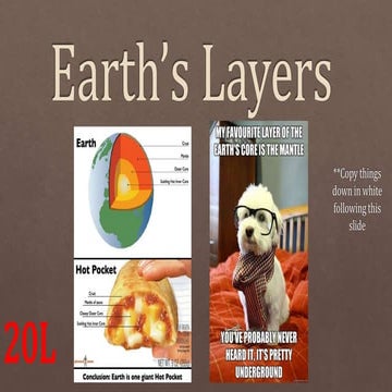 Earth's layers 6th