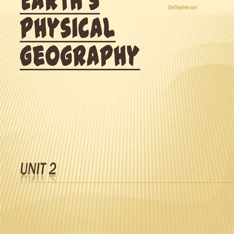Earth's physical geo part 1