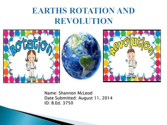 Class6 Earth Rotation And Revolution | PPT