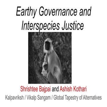 Earthy Governance and Interspecies Justice