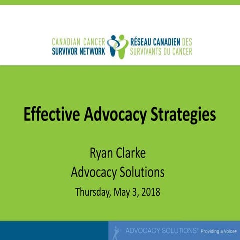 Effective Advocacy Strategies