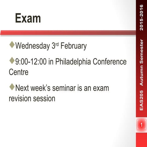 Eas205 unit 10 lecture 2015