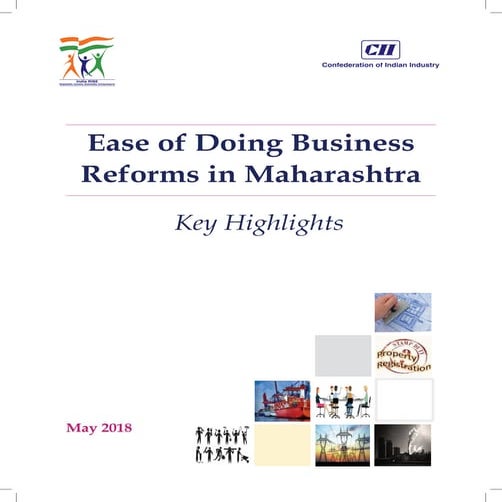 Ease Of Doing Business - Reforms in Maharashtra - May 2018 | PDF