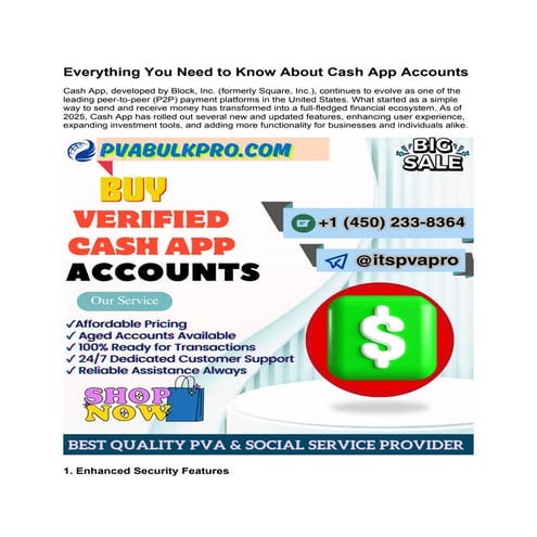Easily Guide To Buy Verified Cash App Accounts In USA.docx