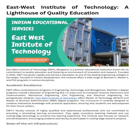 East-West Institute of Technology A Lighthouse of Quality Education.pdf