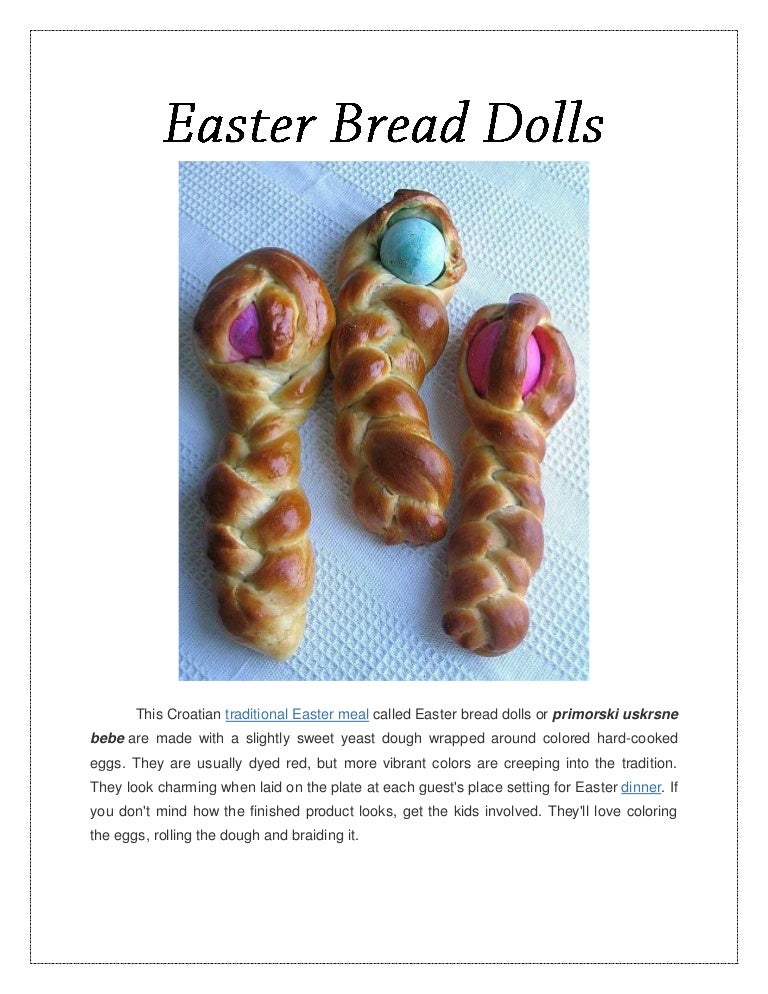 Easter bread dolls