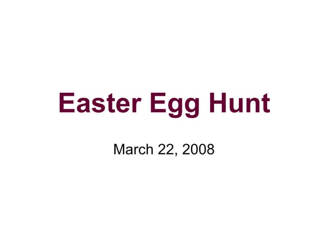 Easter Egg Hunt
