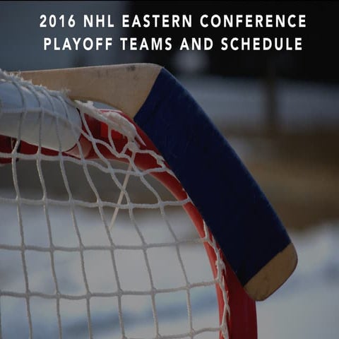 2016 NHL Eastern Conference playoffs
