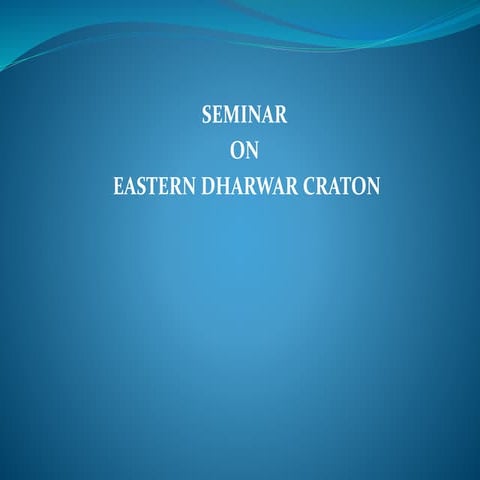Eastern dharwar craton