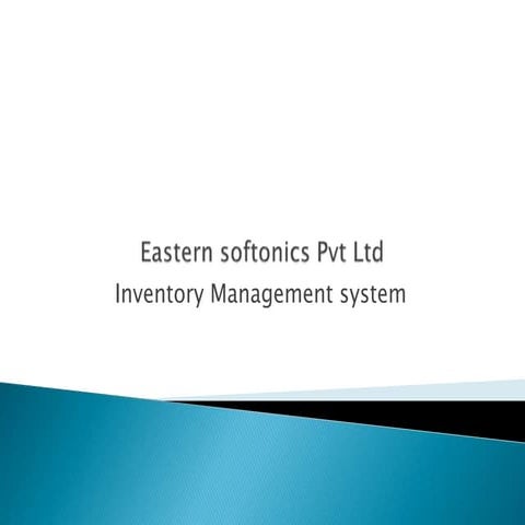 Eastern Softonics Pvt Ltd | PPTX | Logistics | Business