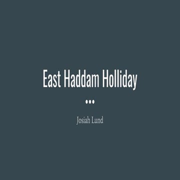 East haddam holliday