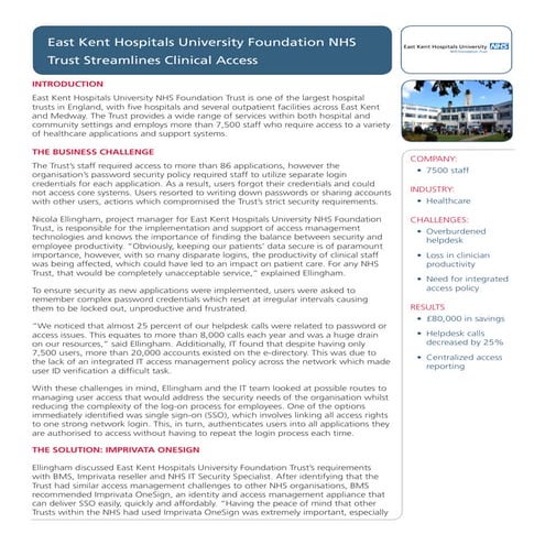 East Kent Success Story 