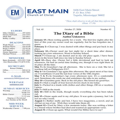 East main informer, 10 27-20