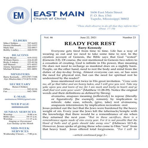 East main informer, 6 22-21