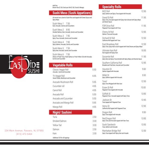 East side sushi menu final webversion