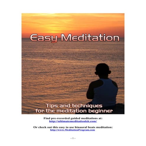 Easy meditations
