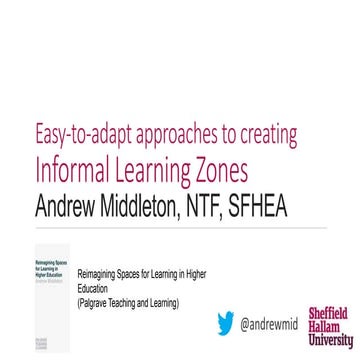 Easy-to-adapt approaches to creating informal learning zones