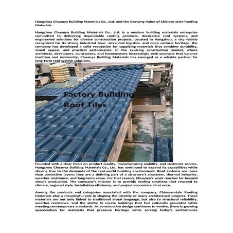 Easy-to-install Roofing Materials Chuanyabuilding Advanced ...