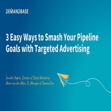 3 Easy Steps to Smart Advertising: How to engage and drive business through e...