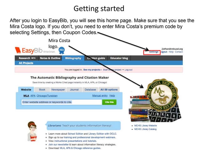 Easy bib getting started