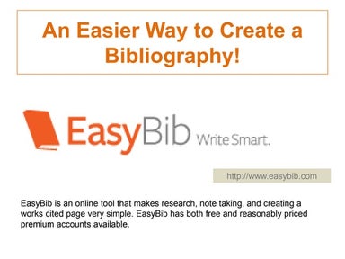 Easybib instructions