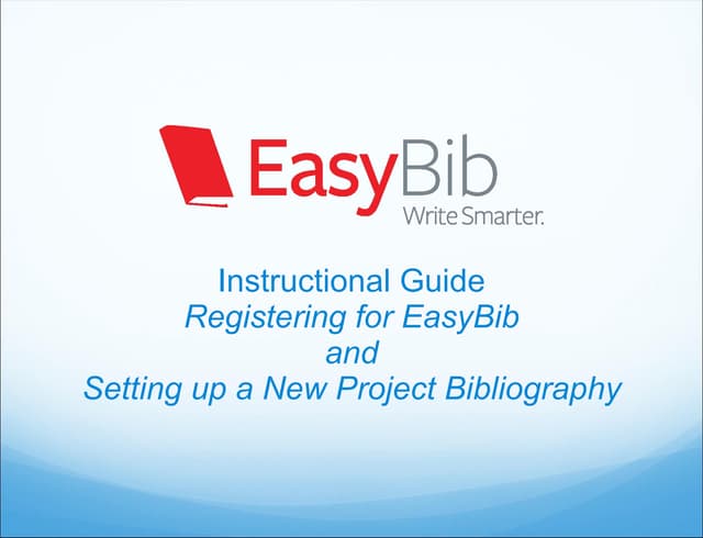 Easy bib instructions for gss   getting started
