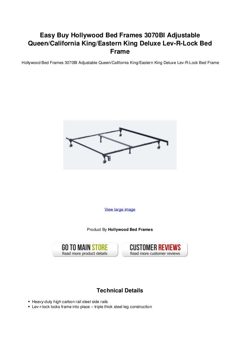 Easy Buy Hollywood Bed Frames 3070 Bl Adjustable Queencalifornia King