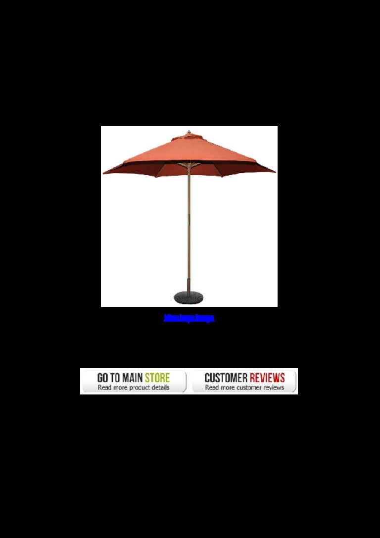 Easy Buy Tropishade 9 Feet Bronze Light Wood Market Umbrella With Rus